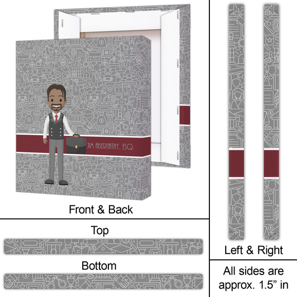 Lawyer / Attorney Avatar 20x24 - Canvas Print - Approval