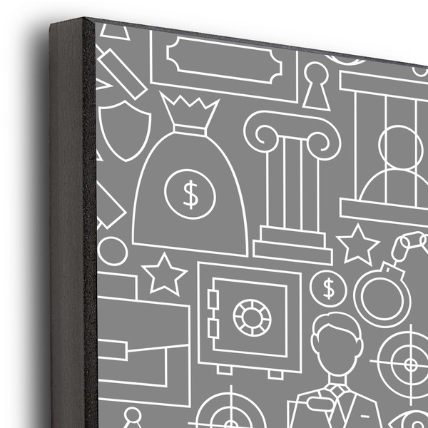 Lawyer / Attorney Avatar 20x30 Wood Print - Closeup