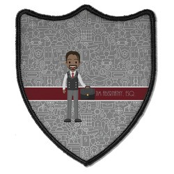 Lawyer / Attorney Avatar Iron On Shield Patch B w/ Name or Text