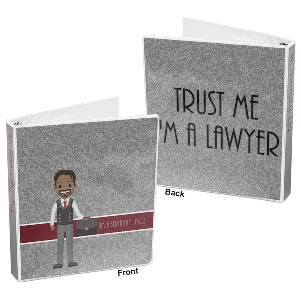 Lawyer / Attorney Avatar 3-Ring Binder Front and Back