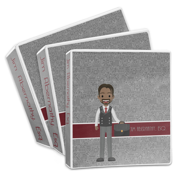 Custom Lawyer / Attorney Avatar 3-Ring Binder (Personalized)