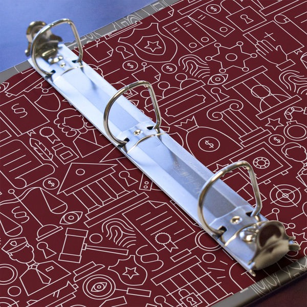 Lawyer / Attorney Avatar 3 Ring Binders - Full Wrap - 1" - DETAIL