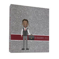 Lawyer / Attorney Avatar 3 Ring Binder - Full Wrap - 1" (Personalized)