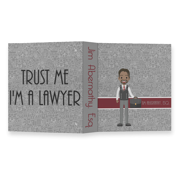 Lawyer / Attorney Avatar 3 Ring Binders - Full Wrap - 1" - OPEN OUTSIDE