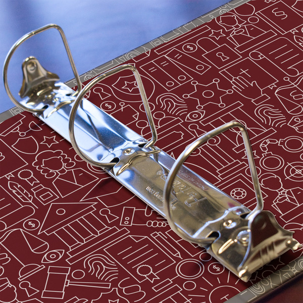 Lawyer / Attorney Avatar 3 Ring Binders - Full Wrap - 2" - DETAIL