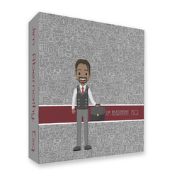 Lawyer / Attorney Avatar 3 Ring Binder - Full Wrap - 2" (Personalized)