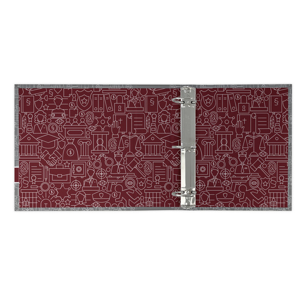 Lawyer / Attorney Avatar 3 Ring Binders - Full Wrap - 2" - OPEN INSIDE