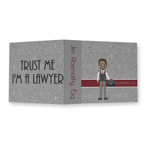 Lawyer / Attorney Avatar 3 Ring Binders - Full Wrap - 2" - OPEN OUTSIDE