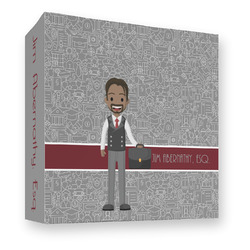 Lawyer / Attorney Avatar 3 Ring Binder - Full Wrap - 3" (Personalized)