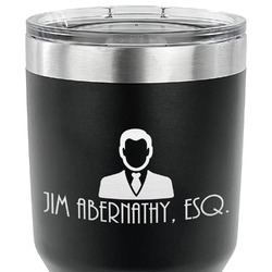 Lawyer / Attorney Avatar 30 oz Stainless Steel Tumbler - Black - Single Sided (Personalized)
