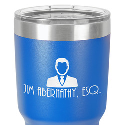 Lawyer / Attorney Avatar 30 oz Stainless Steel Tumbler - Royal Blue - Single-Sided (Personalized)