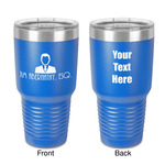 Lawyer / Attorney Avatar 30 oz Stainless Steel Tumbler - Royal Blue - Double-Sided (Personalized)