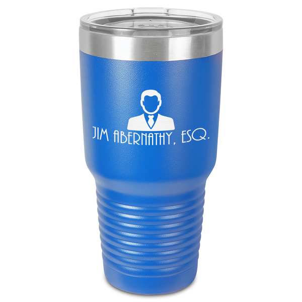 Custom Lawyer / Attorney Avatar 30 oz Stainless Steel Tumbler - Royal Blue - Single-Sided (Personalized)