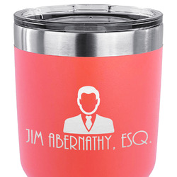 Lawyer / Attorney Avatar 30 oz Stainless Steel Tumbler - Coral - Single Sided (Personalized)