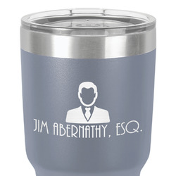 Lawyer / Attorney Avatar 30 oz Stainless Steel Tumbler - Grey - Single-Sided (Personalized)