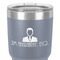Lawyer / Attorney Avatar 30 oz Stainless Steel Ringneck Tumbler - Grey - Close Up