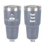 Lawyer / Attorney Avatar 30 oz Stainless Steel Tumbler - Grey - Double-Sided (Personalized)