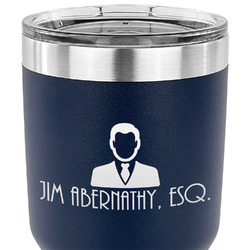 Lawyer / Attorney Avatar 30 oz Stainless Steel Tumbler - Navy - Double Sided (Personalized)