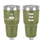 Lawyer / Attorney Avatar 30 oz Stainless Steel Ringneck Tumbler - Olive - Double Sided - Front & Back