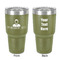 Lawyer / Attorney Avatar 30 oz Stainless Steel Tumbler - Olive - Double-Sided (Personalized)