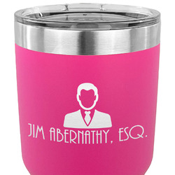 Lawyer / Attorney Avatar 30 oz Stainless Steel Tumbler - Pink - Double Sided (Personalized)