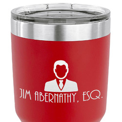 Lawyer / Attorney Avatar 30 oz Stainless Steel Tumbler - Red - Double Sided (Personalized)