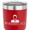 Lawyer / Attorney Avatar 30 oz Stainless Steel Ringneck Tumbler - Red - CLOSE UP