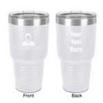 Lawyer / Attorney Avatar 30 oz Stainless Steel Tumbler - White - Double-Sided (Personalized)