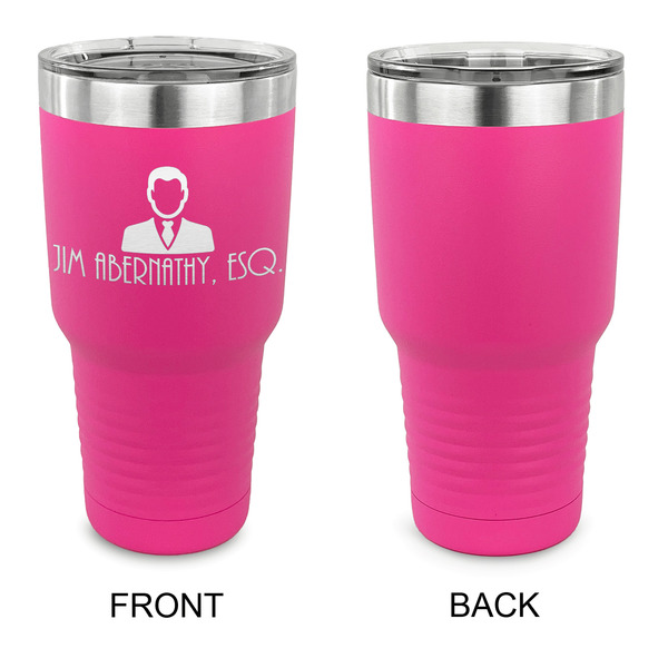 Lawyer / Attorney Avatar 30 oz Stainless Steel Ringneck Tumblers - Pink - Single Sided - APPROVAL