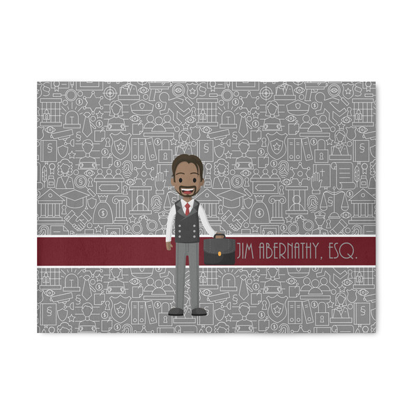 Custom Lawyer / Attorney Avatar 5' x 7' Indoor Area Rug (Personalized)