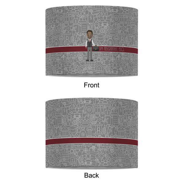 Lawyer / Attorney Avatar 8" Drum Lampshade - APPROVAL (Fabric)