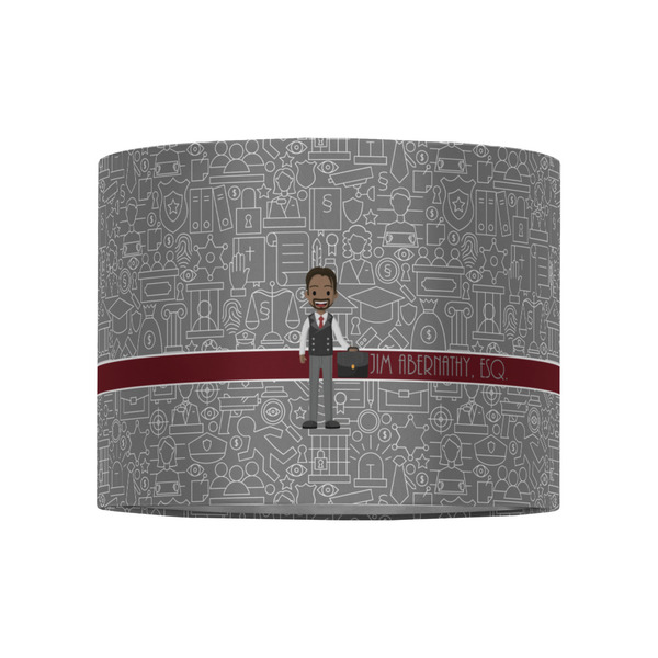Lawyer / Attorney Avatar 8" Drum Lampshade - FRONT (Fabric)