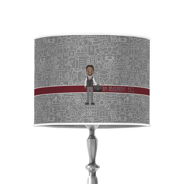 Lawyer / Attorney Avatar 8" Drum Lampshade - ON STAND (Poly Film)