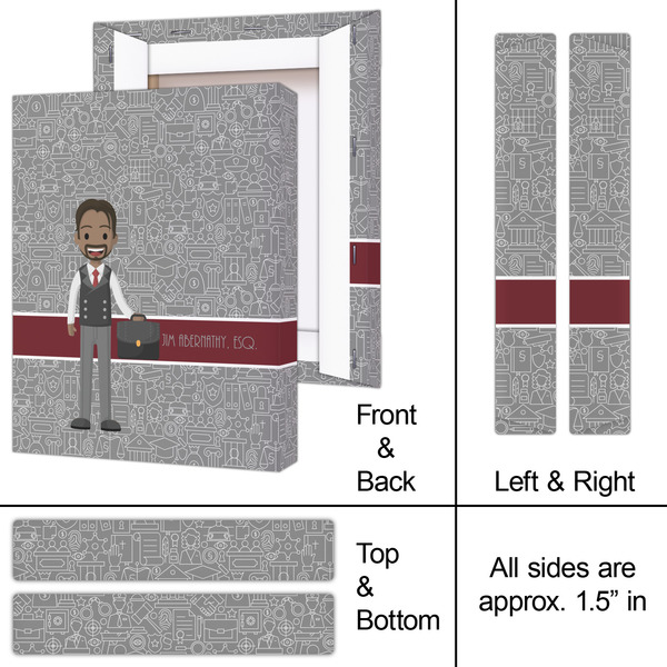 Lawyer / Attorney Avatar 8x10 - Canvas Print - Approval