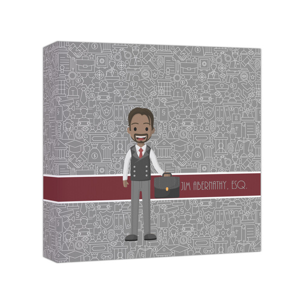 Custom Lawyer / Attorney Avatar Canvas Print - 8x8 (Personalized)