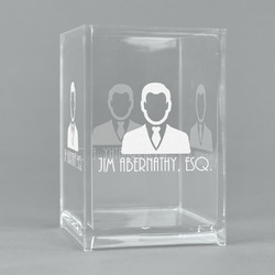 Lawyer / Attorney Avatar Acrylic Pen Holder (Personalized)