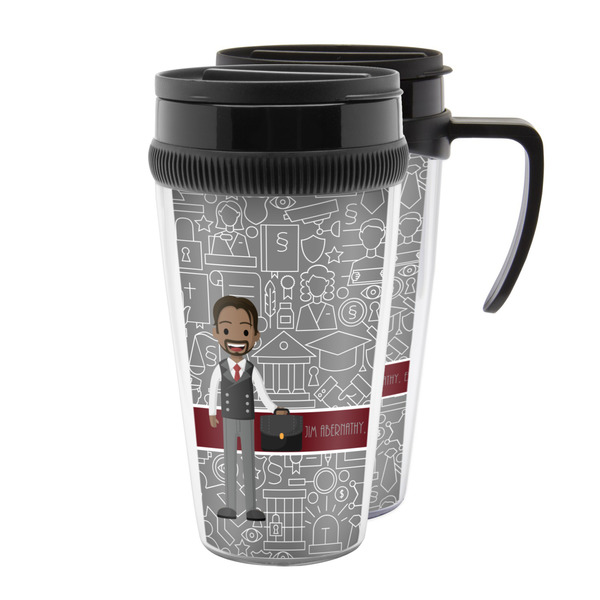 Custom Lawyer / Attorney Avatar Acrylic Travel Mug (Personalized)