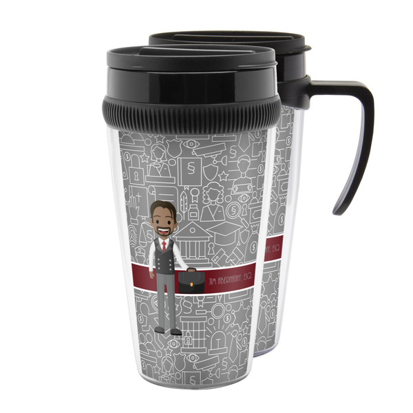 Custom Lawyer / Attorney Avatar Acrylic Travel Mug (Personalized)