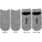 Lawyer / Attorney Avatar Adult Ankle Socks - Double Pair - Front and Back - Apvl