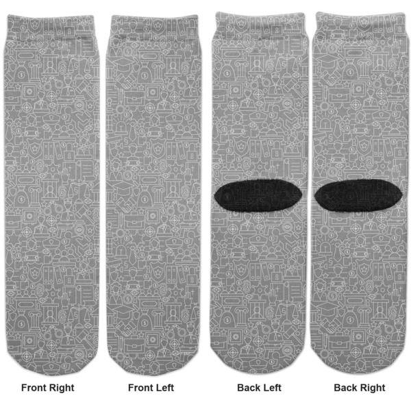 Lawyer / Attorney Avatar Adult Crew Socks - Double Pair - Front and Back - Apvl