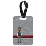Lawyer / Attorney Avatar Metal Luggage Tag w/ Name or Text