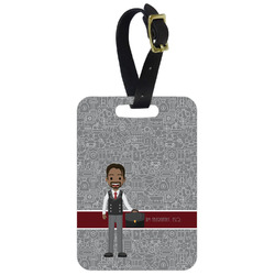 Lawyer / Attorney Avatar Metal Luggage Tag w/ Name or Text