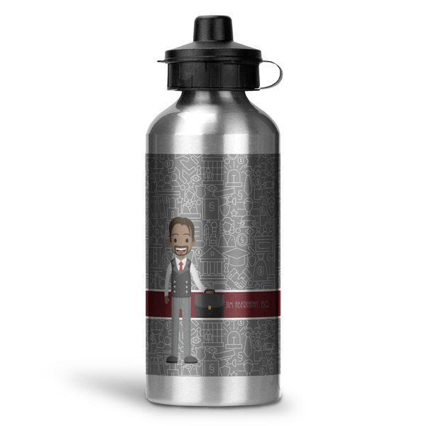 Custom Lawyer / Attorney Avatar Water Bottles - 20 oz - Aluminum (Personalized)
