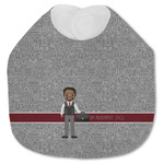Lawyer / Attorney Avatar Jersey Knit Baby Bib w/ Name or Text