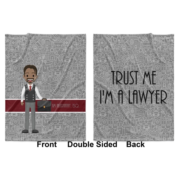 Lawyer / Attorney Avatar Baby Blanket (Double Sided - Printed Front and Back)