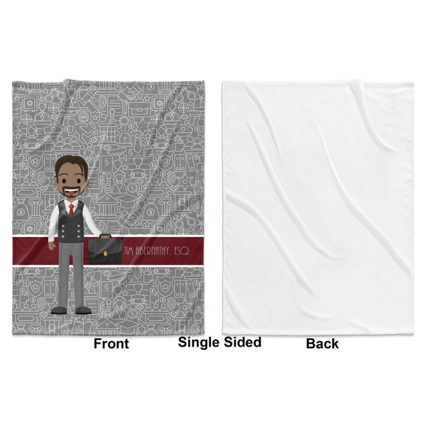 Lawyer / Attorney Avatar Baby Blanket (Single Sided - Printed Front, White Back)