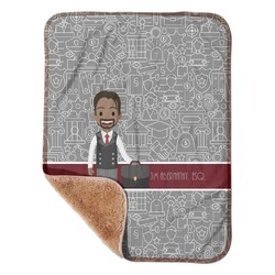 Lawyer / Attorney Avatar Sherpa Baby Blanket - 30" x 40" w/ Name or Text