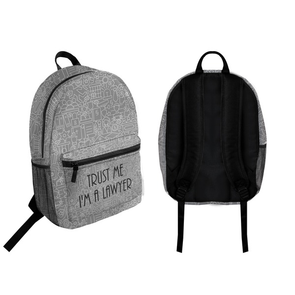 Lawyer / Attorney Avatar Backpack front and back - Apvl