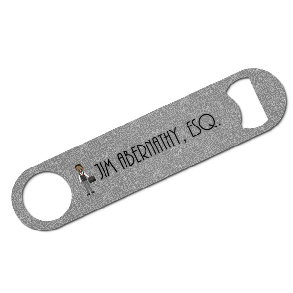 Custom Lawyer / Attorney Avatar Bar Bottle Opener w/ Name or Text