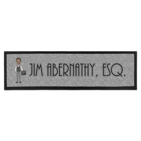 Custom Lawyer / Attorney Avatar Bar Mat (Personalized)